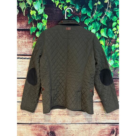 Aigle Women's Sudhampton Water Resistant Quilted Jacket Corduroy Elbow Patches 8 - Picture 4 of 6